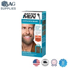 Medium Brown Beard Dye with Biotin and Aloe - Healthy Facial Hair Solution
