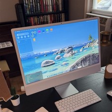 Apple iMac 24-inch 2023 M3 8GB RAM 256GB SSD macOS Tahoe 26.2 Silver All-in-One