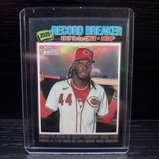 2026 Topps Heritage Chrome Elly De La Cruz #233 2025 Record Breaker Black /77