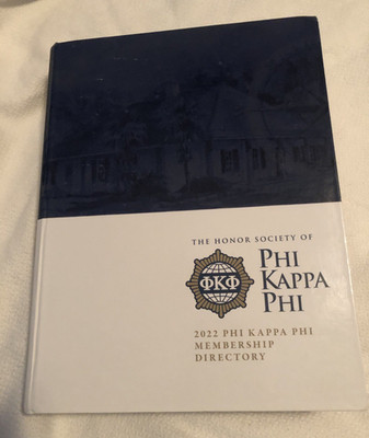 2022 Phi Kappa Phi Honor Society Membership Directory HC 1400+ Pages L@@K!!!