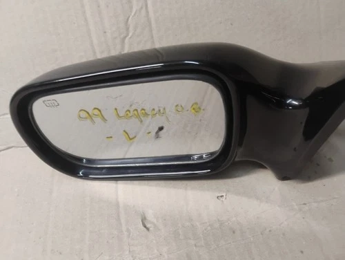 1996-1999 Subaru Legacy Outback Driver Side View Mirror Power Heated Black 