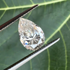 Pretty Pear 6.00 Ct Natural D Color Lab Grown CVD Loose Diamond VVS1 Certified