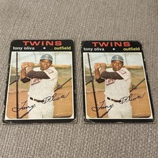1971 Topps Baseball Tony Oliva #290. 2 Card Lot