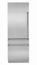 Monogram 30" Built-In Panel Ready Bottom Freezer Refrigerator - ZIC30GNNII