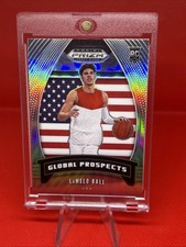 2020-21 PANINI PRIZM DRAFT PICKS LAMELO BALL GLOBAL PROSPECTS SILVER RC #98