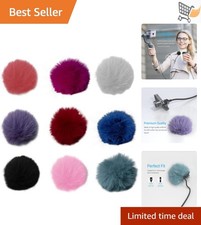 Wind Muff Dead Cat Furry Windscreen Mic Cover 9-Pack for Outdoor Lavalier