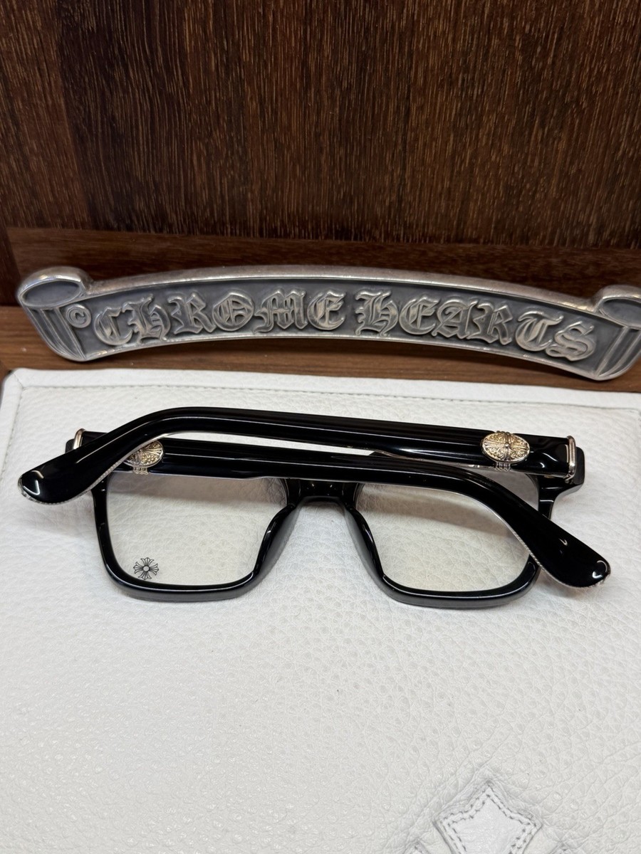 Chrome Hearts Celibussy EyeGlasses Black/Gold | eBay