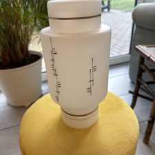 MCM Lampada Vetro Vintage Paralume Opalino Vetro Bianco Oro Stile Art Decò