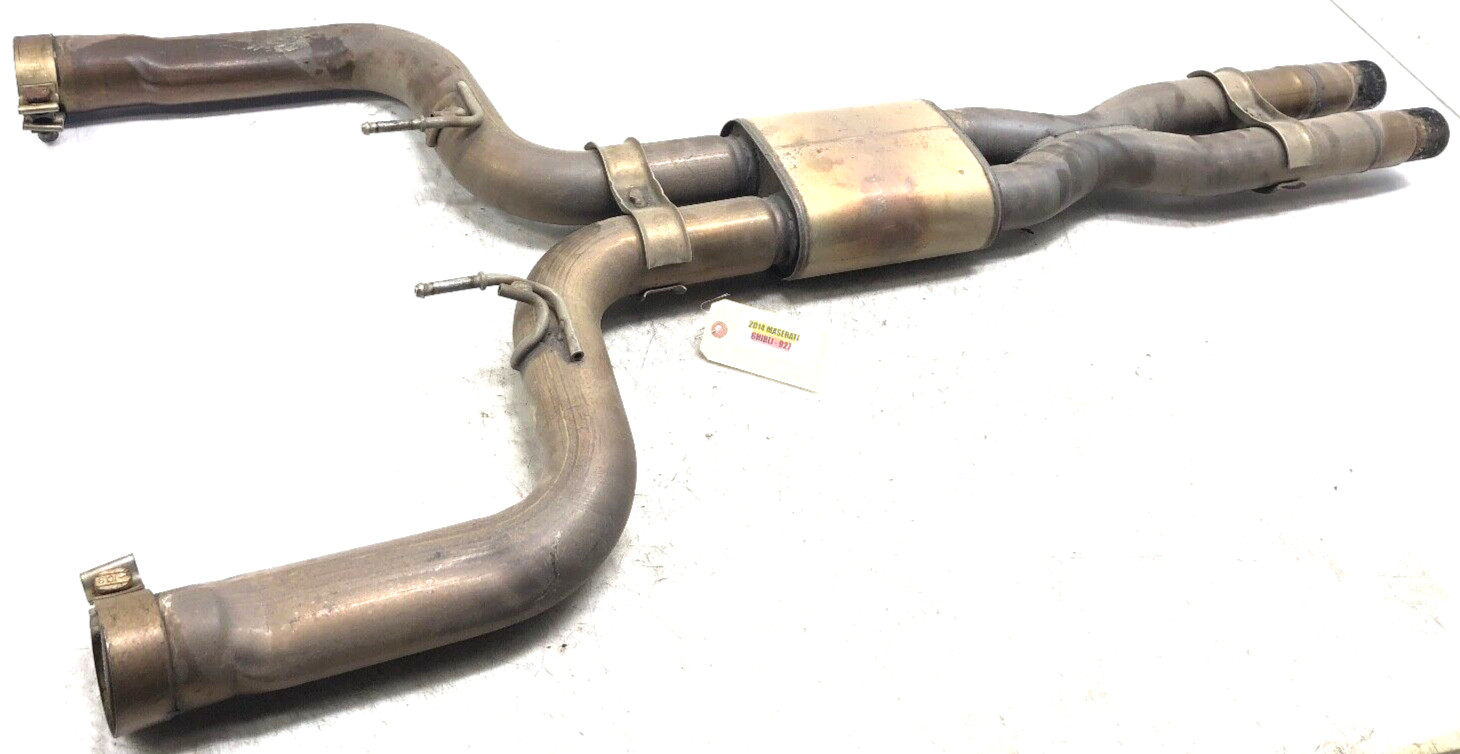 2014-2017 MASERATI GHIBLI 3.0L V6 EXHAUST SILENCER RESONATOR ASSEMBLY OEM.