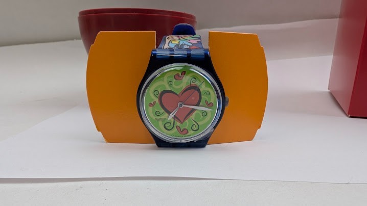 NEW 1998 Swatch Watch First Sin - Love Bite - Adam & Eve Watch