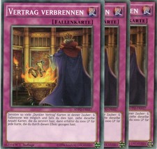 yugioh 3x Vertrag verbrennen SDPD-DE037 COMMON 1AUFLAGE DEUTSCH