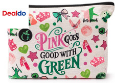 Musical Witch Design Makeup Bag with Fun Graphics - Travel Makeup Bag for Women