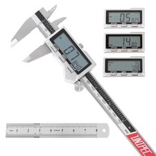 6 inch Stainless Steel Digital Caliper & Rule Set