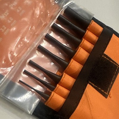 Mitutoyo 985-119 Drive Pin Punch Set 8 Piece Steel With Pouch