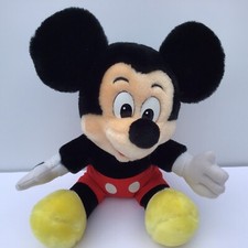 VINTAGE Disneyland Walt Disney World Mickey Mouse Plush Stuffed Toy 9.5" Collect