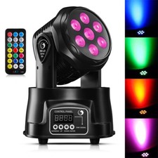 105W Lumière Lyre LED RGBW DMX Moving Head Wash pour DJ Discothèque Bar Soirée