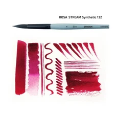Synthetic round brushes for watercolours Rosa Gallery Stream, artists brush set