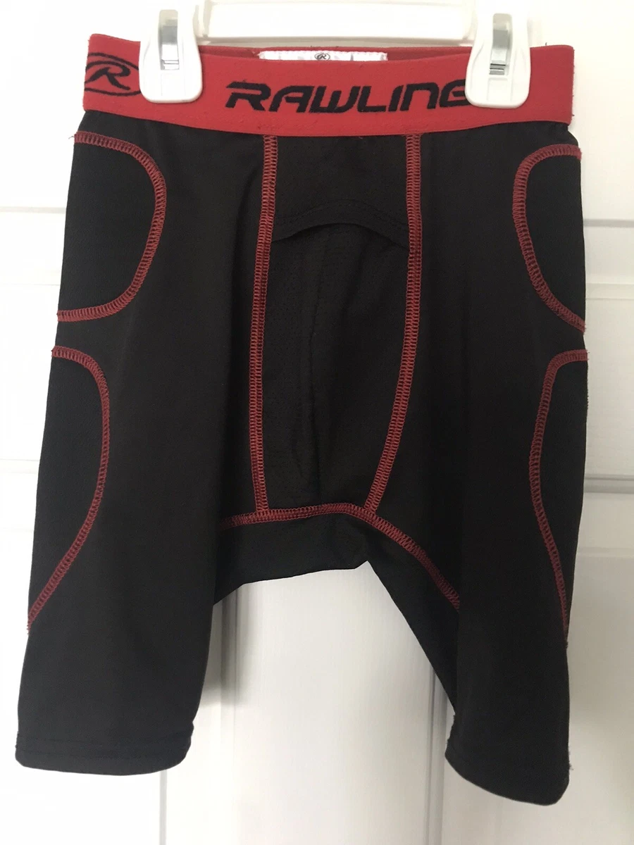 Rawlings Boys Black Red Baseball Shorts Sliders Youth Medium eBay