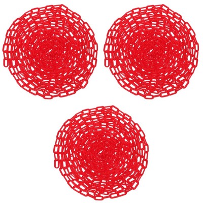  3 Stück Crowd Control Chain 10 m Sicherheitsbarriere Kettenglied