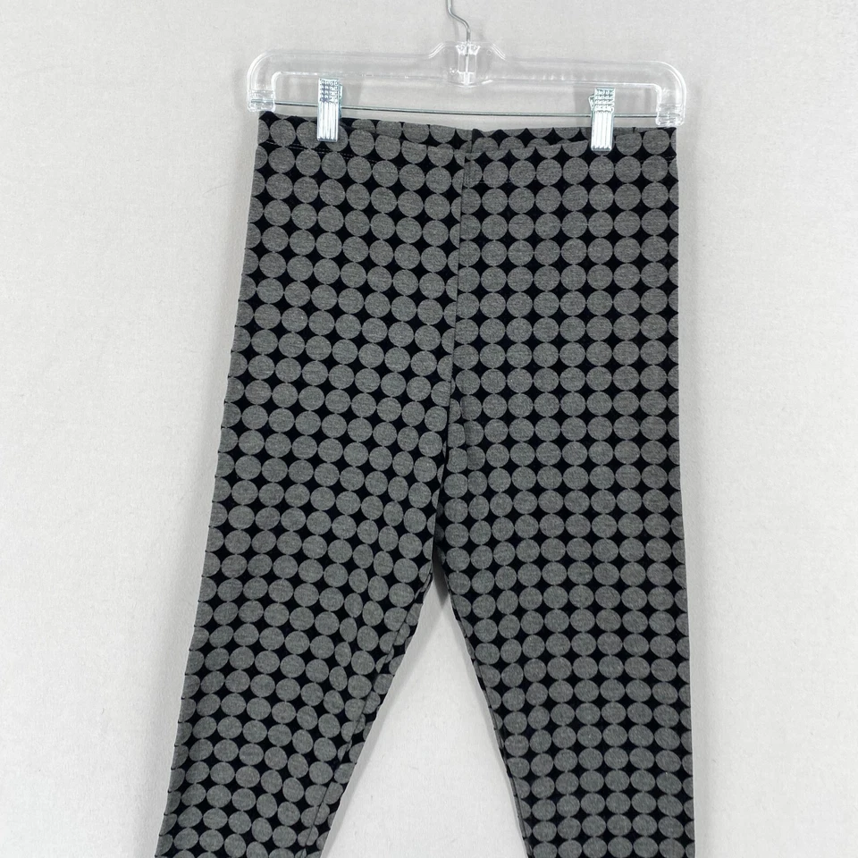 Bryn Walker Printed Legging Womens Size Small Black Gray Dot Pull On Ankle - Image 2 of 4