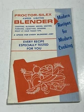 Vintage Proctor Silex 4-Speed Blender Manual & Cook Book