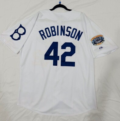 AUTHENTIC MAJESTIC JACKIE ROBINSON 3XL, BROOKLYN DODGERS TBC