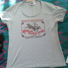 Vtg world's oldest rodeoLadies Hanes Designer Tee size L