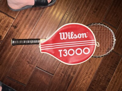 Rare Vintage Near-Mint Wilson T3000 4-5/8 Metal Tennis Racquet USA Red ...