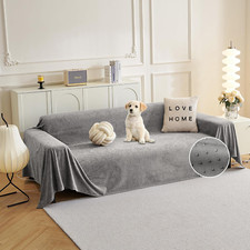 Couch Cover for 3 Cushion Sofa, Non Slip Water Resistant Furniture Protector for