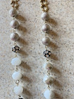 VINTAGE SILVER, GRAY, & GOLD TONE m. haskell CHAIN & BEADED NECKLACE — photo 3