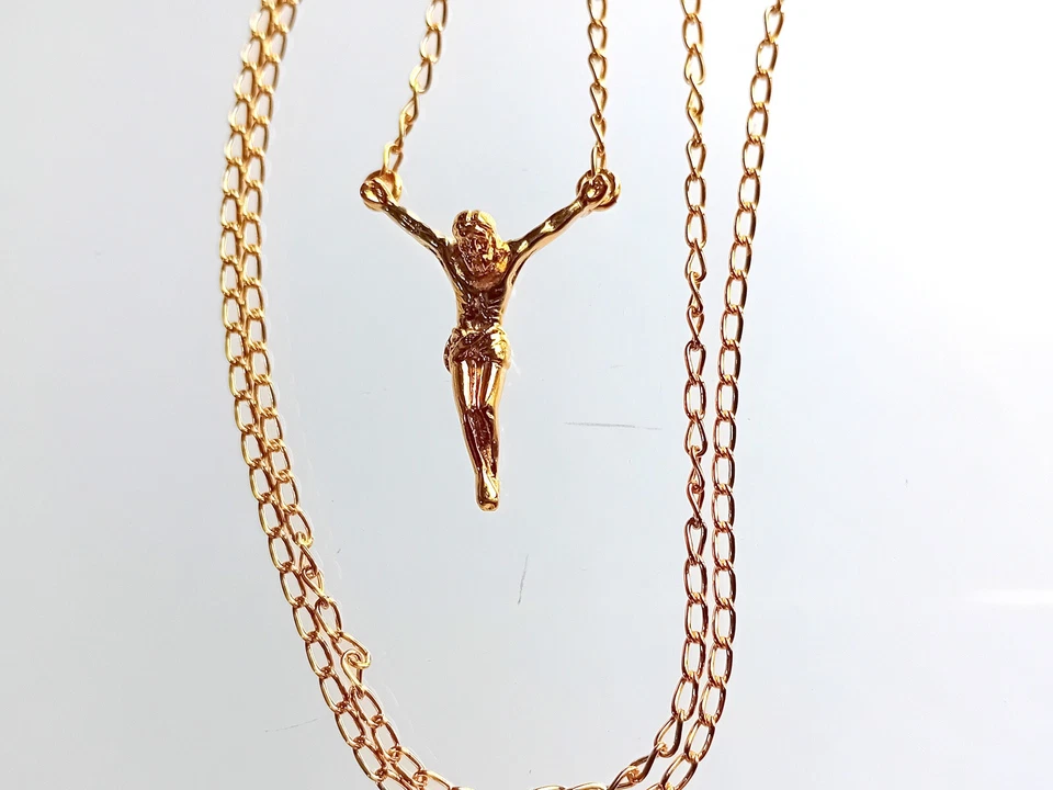 Colgante Cristo de San Juan chapado en oro Salvador Dalí 21" Foto 2 de 4