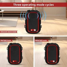 Ultrasonic Rodent Deterrent for Car Engine, Battery Powered with Strobe Light