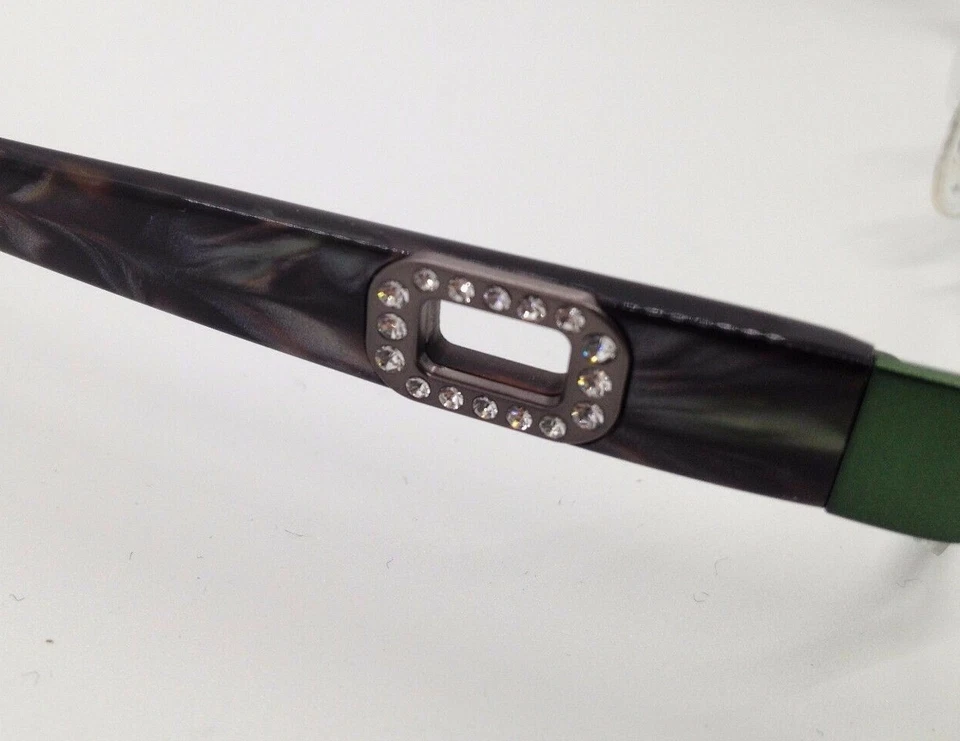 GANT GW SWAN ST Green SON Semi Rim Metal Eyeglasses Frame W/Stones 51-17-135 RX - Imagem 4 de 4