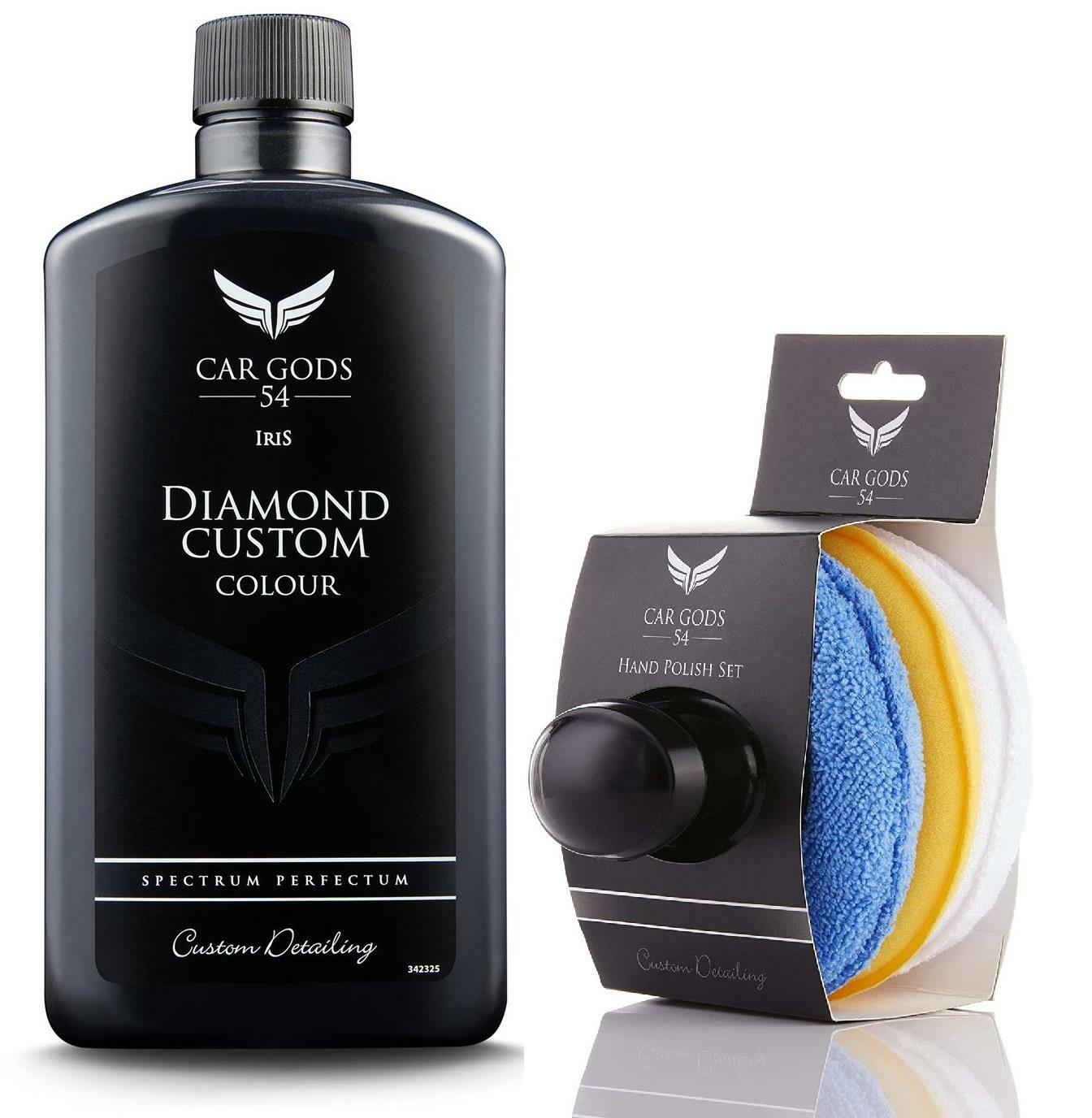 Car Gods Black Polish Wax Colour Restorer 500ml With Wax Applicator Pad