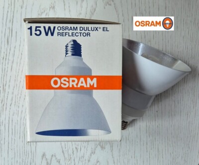 OSRAM DULUX Energiesparlampe EL REFLEKTOR 15W 220-240 V 80°  E27 Warm White Weiß
