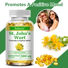 St.John's Wort Promotes A Positive Mood HEALTHY MOOD Standardized Extract Capsul