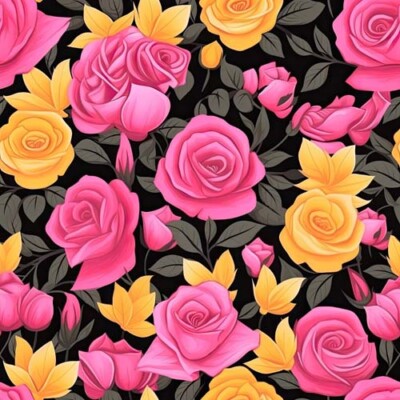 40x Rosa Gelb Blume Abziehen und Kleben Fliesen Vinyl Aufkleber Treppe Bad Küche