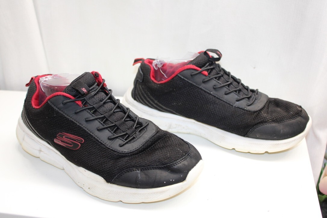 SKECHERS GO WALK MAX MEN BKRD 216231 Black Mesh,Red  display picture 1