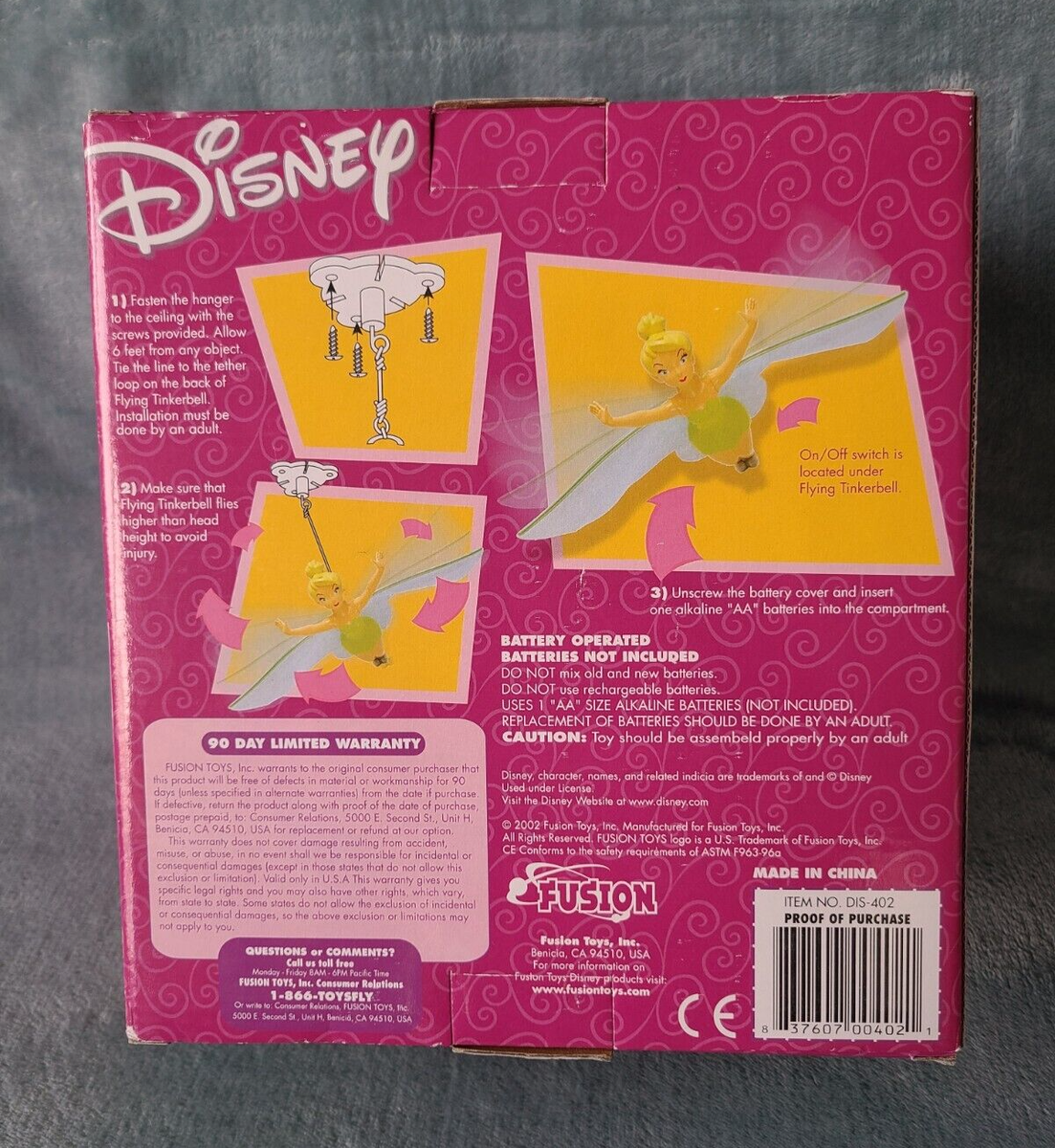 Disney Tinkerbell Tethered Flying Mobile by Fusion Toys 2002