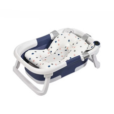 Real-Time Temperature Folding Silicone Baby Take a Bath Bathtub Non-Slip Foot Ba
