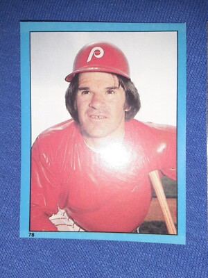 1982 Topps Pete Rose Sticker Philadelphia Phillies Sticker #78 MLB All-Time Hits