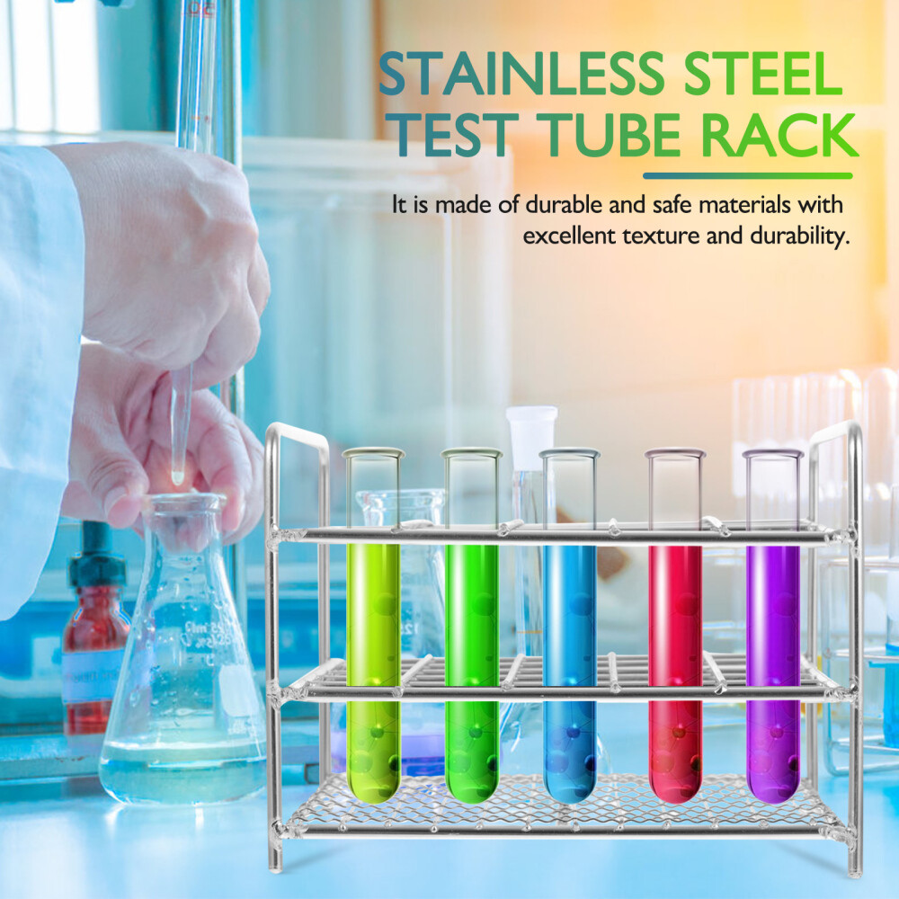 Metal Test Tube Rack Test Tube Holder Chemistry Test Tube Stand Rack eBay