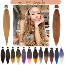 EZ Braid Pre-Stretched Hair Extensions Jumbo Braiding Christmas Yaki Ombre Twist