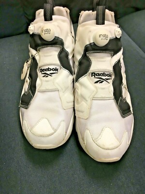 Reebok InstaPump Fury Overbranded‎ White Black Slip On AR1413 2016 Mens Size 12 Reebok Reebok InstaPump Fury  main image 4