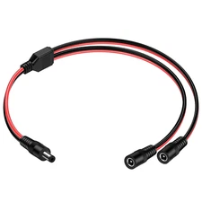 DC Power 5.5Mm X 2.1Mm DC Power Supply Splitter Cord for Surveillance Camera Cab