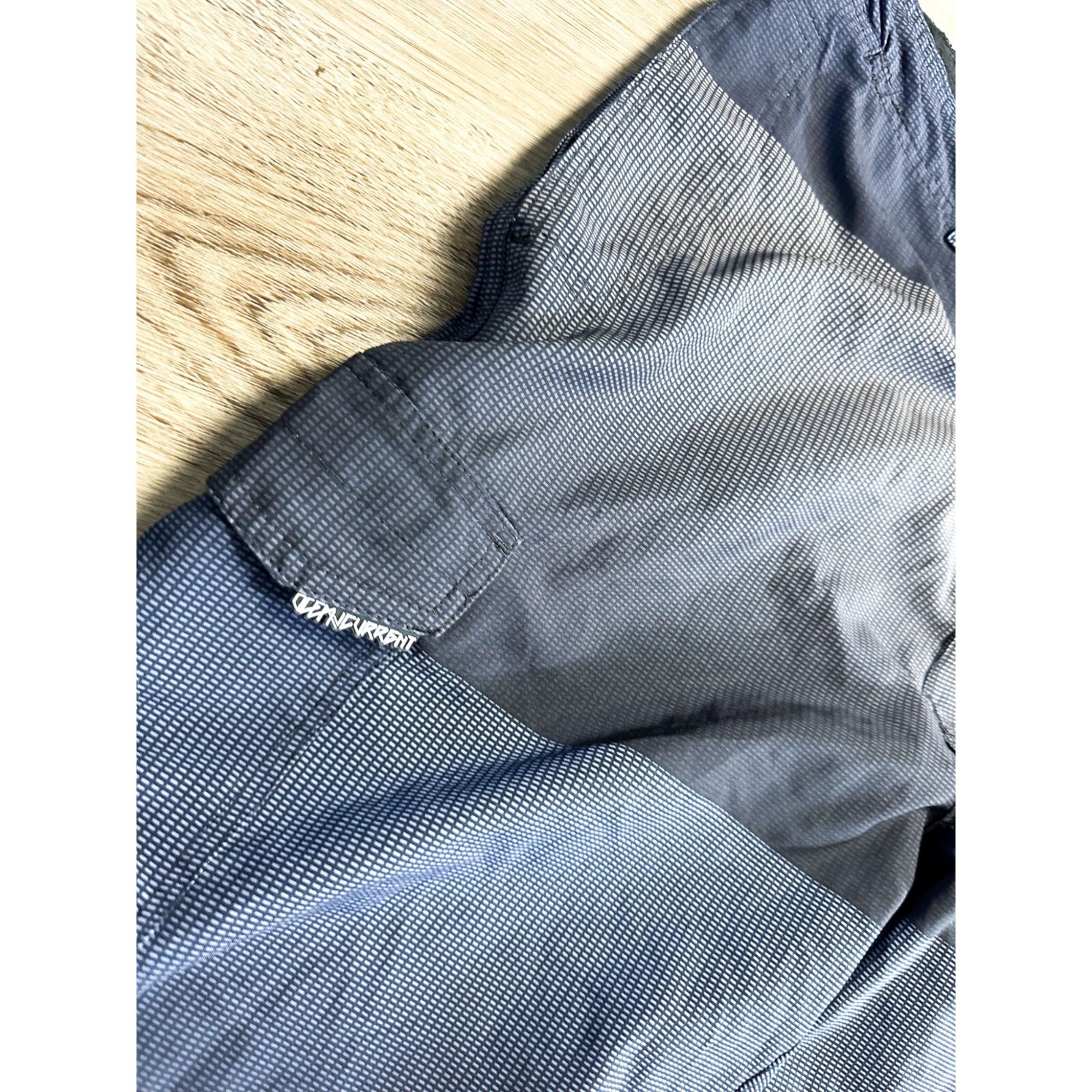 Ocean Current Striped Flat Front Board Shorts Blu… - image 3