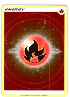 Pokemon TCG Fire Energy Reverse Holo 2022