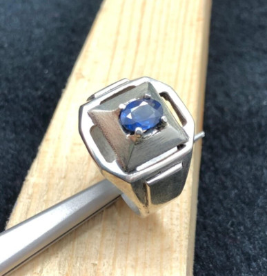1.10 ct top quality natural seyloon saphire weight 55 ct silver ring 925