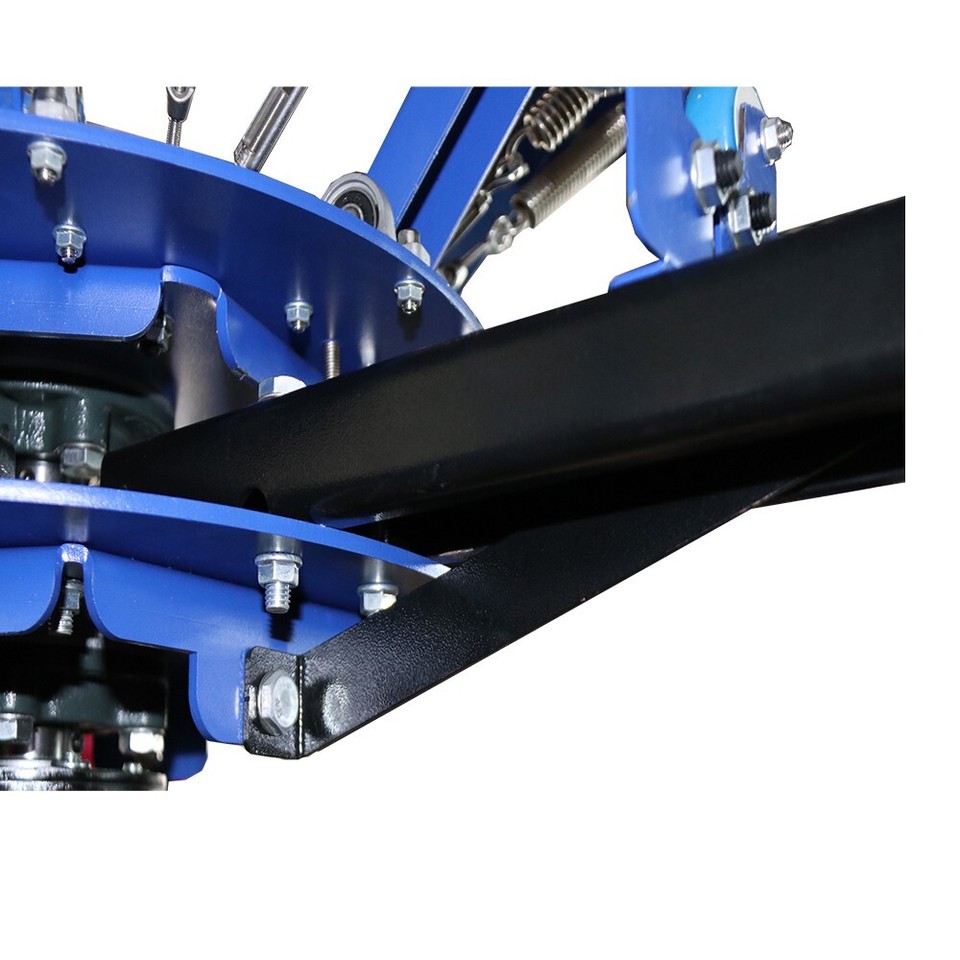 6 Color Screen Printer 6 Station Micro Adjust Silk Screen Press Double ...