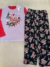 Rudolph Pajama Set Xxl Adult Nwt Christmas Holiday